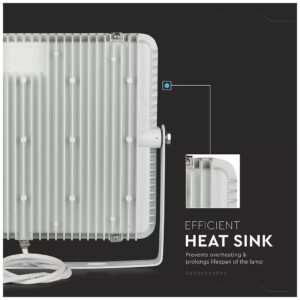 Προβολέας LED SMD 200W 120lm/w 100° 24000lm IP65 Samsung Chip λευκό σώμα 6400K ψυχρό λευκό 788 V-TAC