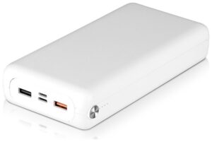 Φορτιστής Μπαταριά Jumbo Power Bank 30000mAh με δύο Θύρες USB, micro USB & Type C Χρώμα Λευκό 8902
