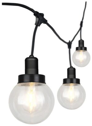 Καλώδιο Γιρλάντα 3m Μαύρο με 6 Ντουί E27 Αδιάβροχο IP65 V-TAC 8971