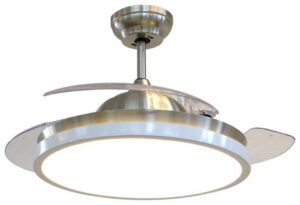 Ανεμιστήρας Οροφής V-TAC 30W με 3 αναδιπλούμενα πτερύγια μαζί με Φωτιστικό Ρυθμιζόμενος 3 σε 1 με RF control 7929