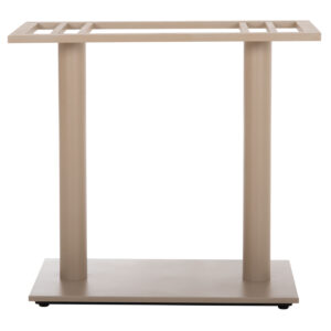 ΒΑΣΗ ΤΡΑΠΕΖΙΟΥ ΜΕΤΑΛΛΙΚΗ ΔΙΠΛΗ HM435.25 ΚΑΠΟΥΤΣΙΝΟ ΜΑΤ ΜΕ ΡΕΓΟΥΛΑΤΟΡΟΥΣ 80Χ40Χ72Υεκ.