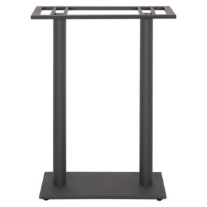 ΒΑΣΗ ΤΡΑΠΕΖΙΟΥ ΜΠΑΡ HM480.20 ΔΥΟ ΠΟΔΙΑ-ΜΕΤΑΛΛΙΚΗ ΣΕ ΓΚΡΙ ΧΡΩΜΑ 80x40x108Υεκ