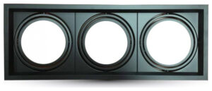 VTAC βάση για spot AR111 x 3 μαύρη V-TAC SKU 3583