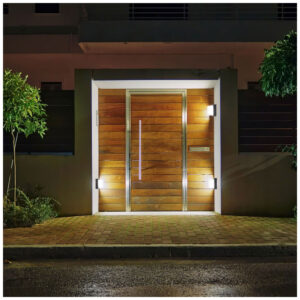 V-TAC Εξωτερικό Επιτοίχιο Φωτιστικό 12W 230V 1200lm 150° IP65 Τετράγωνο Μαύρο Σώμα Ζεστό Λευκό 218543