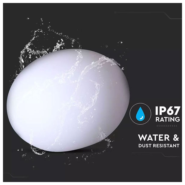 V-TAC Εξωτερικό Φωτιστικό Led Μπαταρίας Οβάλ 1W RGBW Επαναφορτιζόμενο 40141