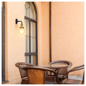 V-TAC Επιτοίχιο αδιάβροχο φωτιστικό ABS & μέταλλο με μαύρο σώμα SKU: 8970