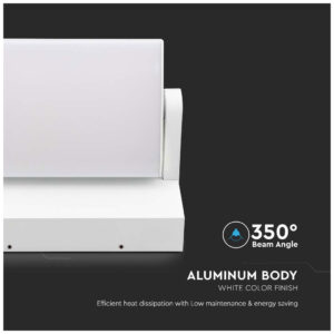 V-TAC Επιτοίχιο Φωτιστικό-Απλίκα LED 17W 230V 350° 2520lm IP65 Φυσικό Λευκό Άσπρο 2935