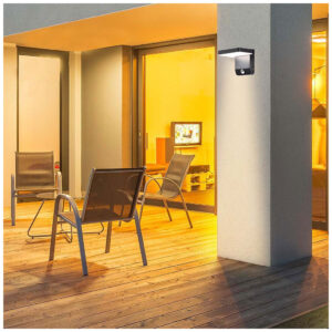 V-TAC Επιτοίχιο Φωτιστικό-Απλίκα LED 17W 230V 350° 2520lm IP65 με Αισθητήρα Κίνησης Φυσικό Λευκό Μαύρο 2949