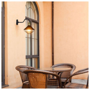 V-TAC Επιτοίχιο Φωτιστικό Down Ε27 Αδιάβροχο IP65 Μαύρο Ματ 8972