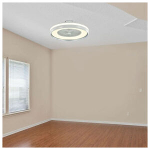 V-TAC Επιτοίχιος Ανεμιστήρας Οροφής-Φωτιστικό LED 45W 3000lm με 7 Πτερύγια AC Μοτέρ CCT 3σε1 και RF Τηλεχειρισμό Γκρι 217935