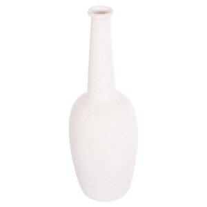 ΕΠΙΤΡΑΠΕΖΙΟ ΚΕΡΑΜΙΚΟ ΔΙΑΚΟΣΜΗΤΙΚΟ ELENDIL HM4592.01 ΥΠΟΛΕΥΚΟ ΚΡΥΣΤΑΛΛΙΚΟ Φ10x30Υ εκ