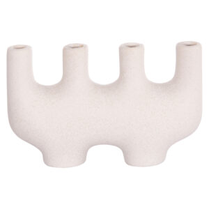 ΕΠΙΤΡΑΠΕΖΙΟ ΚΕΡΑΜΙΚΟ ΔΙΑΚΟΣΜΗΤΙΚΟ MANI HM4641.01 ΥΠΟΛΕΥΚΟ ΚΡΥΣΤΑΛΛΙΚΟ 21x6x13Υεκ