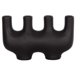 ΕΠΙΤΡΑΠΕΖΙΟ ΚΕΡΑΜΙΚΟ ΔΙΑΚΟΣΜΗΤΙΚΟ MANI HM4641.02 ΜΑΥΡΟ ΜΑΤ 21x6x13Υεκ