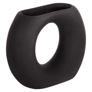 ΕΠΙΤΡΑΠΕΖΙΟ ΚΕΡΑΜΙΚΟ ΔΙΑΚΟΣΜΗΤΙΚΟ ELLIPTO HM4646.02 ΜΑΥΡΟ ΜΑΤ 18x6,5x14Υεκ