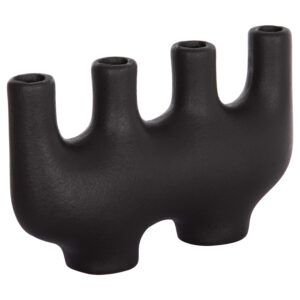 ΕΠΙΤΡΑΠΕΖΙΟ ΚΕΡΑΜΙΚΟ ΔΙΑΚΟΣΜΗΤΙΚΟ MANI HM4641.02 ΜΑΥΡΟ ΜΑΤ 21x6x13Υεκ