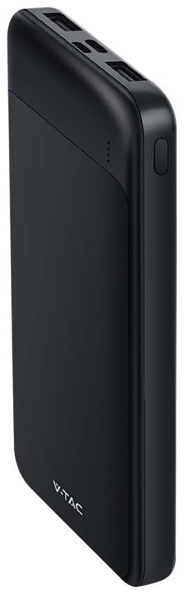 V-TAC 7833 Power Bank 10000mAh με Θύρα USB-A και Θύρα USB-C Μαύρο