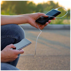 V-TAC 7833 Power Bank 10000mAh με Θύρα USB-A και Θύρα USB-C Μαύρο