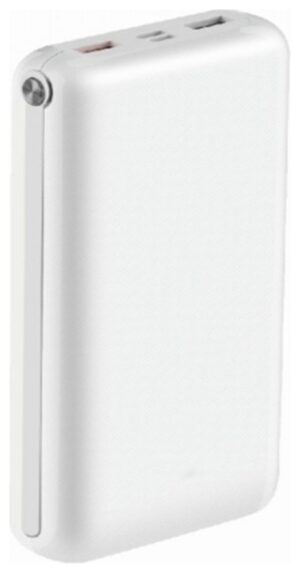 Φορτιστής Μπαταριά Jumbo Power Bank 30000mAh με δύο Θύρες USB, micro USB & Type C Χρώμα Λευκό 8902