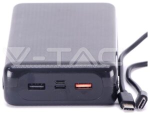 Φορτιστής Μπαταριά Jumbo Power Bank 30000mAh με δύο Θύρες USB, micro USB & Type C Χρώμα Μαύρο 8901