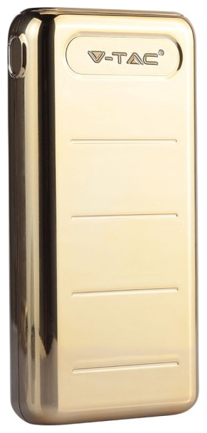 Φορτιστής Μπαταριά Power Bank 20000mAh με δύο Θύρες USB, micro USB & Type C Χρώμα Χρυσό 8908