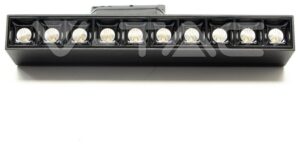 Φωτιστικό 10πλό Ράγας V-TAC Track Light 25W LED 30° 230V Μαύρο SAMSUNG Chip Φως Ημέρας 20007