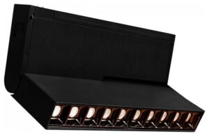 Φωτιστικό Μαγνητικό Ράγας V-TAC LED Track Light με 10LED 10x2W 30° 24V Μαύρο Θερμό Λευκό 3000Κ 7964