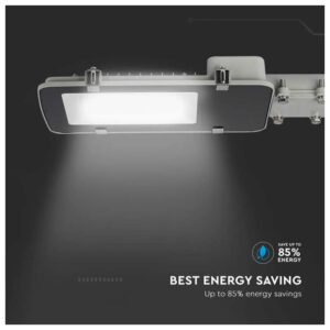 V-TAC Φωτιστικό Δρόμου LED SMD 100W 9400lm 110° Samsung Chip Ψυχρό Λευκό Γκρι Σώμα IP65 21530
