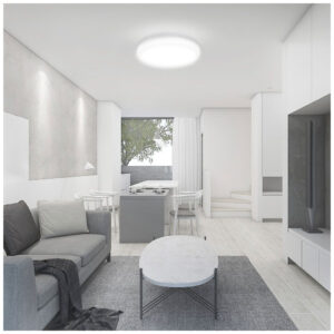 V-TAC Φωτιστικό LED Οροφής 30W 230V 360° 3000lm IP44 Ø420x55mm Στρογγυλό Φυσικό Λευκό Άσπρο Σώμα 7622