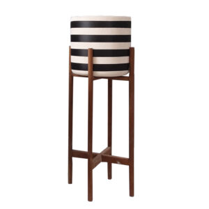 ΓΛΑΣΤΡΑ-ΚΑΣΠΟ ΕΣΩΤ.ΧΩΡΟΥ RENTIL HM4683L FIBER CEMENT ΛΕΥΚΟ/ΜΑΥΡΟ--ΒΑΣΗ TEAK Φ35x45Υεκ