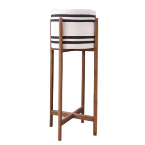 ΓΛΑΣΤΡΑ-ΚΑΣΠΟ ΕΣΩΤ.ΧΩΡΟΥ RENTIL HM4683M FIBER CEMENT ΛΕΥΚΟ/ΜΑΥΡΟ--ΒΑΣΗ TEAK Φ27x66Υεκ