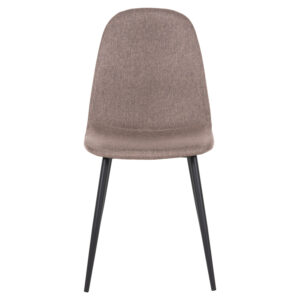 ΚΑΡΕΚΛΑ LEONARDO HM00100.28 ΥΦΑΣΜΑ ΣΚΟΥΡΟ ΜΠΕΖ & ΜΑΥΡΑ ΜΕΤΑΛ. ΠΟΔΙΑ 42x49,5x89Υεκ.