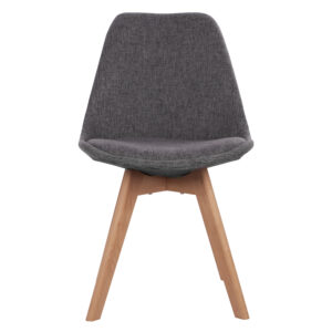 ΚΑΡΕΚΛΑ VEGAS ΜΕ ΞΥΛΙΝΑ ΠΟΔΙΑ ΚΑΙ ΜΕ ΥΦΑΣΜΑ ΓΚΡΙ HM0033.50 48Χ55Χ82 ΕΚ