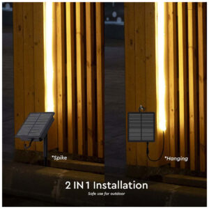 V-TAC Κιτ Ηλιακής Ταινίας LED SMD 1.8W 120lm 60LEDs/m 120° IP67 με Τηλεχειριστήριο και Τοποθέτηση 2σε1 Ζεστό Λευκό 23044 (5 μέτρα)