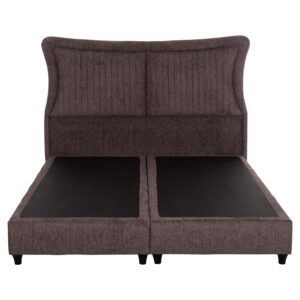 ΚΡEΒΑΤΙ ΔΙΠΛΟ NESTOR HM715.02 ΥΦΑΣΜΑ TEDDY ΚΑΦΕ--ΓΙΑ ΣΤΡΩΜΑ 160x200εκ.