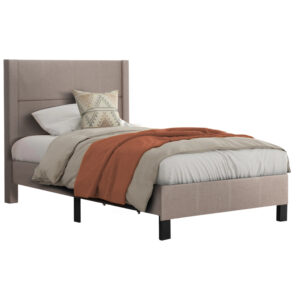 ΚΡΕΒΑΤΙ TRILLOP HM667.15 ΜΠΕΖ ΥΦΑΣΜΑ ΓΙΑ ΜΟΝΟ ΣΤΡΩΜΑ 120X200εκ.