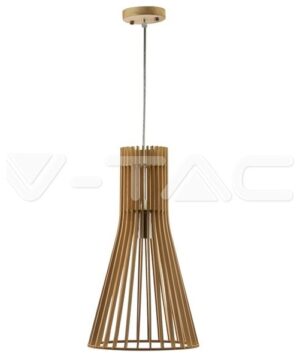 Κρεμαστό Φωτιστικό Ξύλινο V-TAC D250 x H450mm και ντουί E27 40521