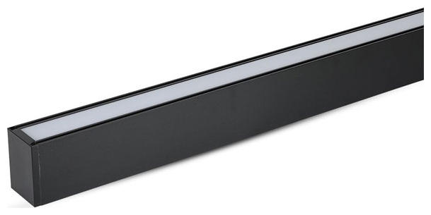 V-TAC Κρεμαστό Γραμμικό Φωτιστικό LED 40W 3270lm 120° IP20 230V Samsung Chip Ψυχρό Λευκό Mαύρο Σώμα 21600