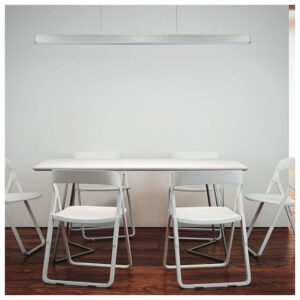 V-TAC Κρεμαστό Γραμμικό Φωτιστικό LED 40W 3360lm 120° IP20 230V Samsung Chip Φυσικό Λευκό Άσπρο Σώμα 21376