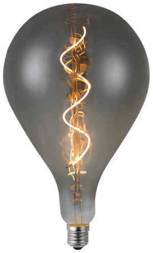V-TAC Λάμπα LED E27 A160 Spiral Filament 4W 230V 120lm 300° IP20 Ζεστό Λευκό Smoky Γυαλί 23167