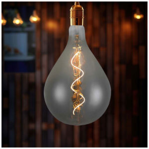 V-TAC Λάμπα LED E27 A160 Spiral Filament 4W 230V 120lm 300° IP20 Ζεστό Λευκό Smoky Γυαλί 23167