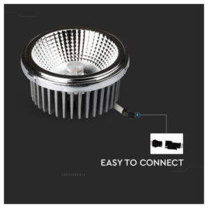 V-TAC Λάμπα LED Spot AR111 COB 20W φυσικό λευκό 4000K 20°/40° αλουμίνιο σώμα SKU: 212793