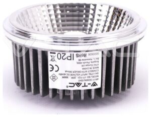 Λαμπτήρας V-TAC LED G53 AR111 220V 20W 40°/20° Θερμό Λευκό 2792