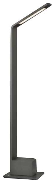 LED Φωτιστικό Εξωτερικού Χώρου Επιδαπέδιο Αλουμινίου 80cm 7W Σώμα Γκρι IP65 Φως Ημέρας 8681