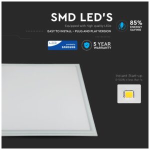 LED Φωτιστικό Πάνελ 60cm x 60cm 29W SAMSUNG CHIP 120LM/W 5 Χρόνια Εγγύηση Ψυχρό Λευκό 6400Κ 20048