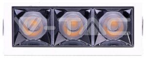 LED Φωτιστικό Χωνευτό 12W Με Ανακλαστήρα 12° και 3 SAMSUNG CHIP σε Σειρά Ψυχρό Λευκό 973