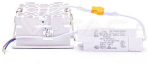 LED Φωτιστικό Χωνευτό Τετράγωνο 9,3 x 9,3cm 16W Με Ανακλαστήρα 38° και 4 SAMSUNG CHIP Φως Ημέρας 992