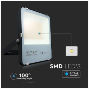 LED Προβολέας V-TAC 200W Μαύρος Evolution 160LM/W Ψυχρό Λευκό 5 Χρόνια Εγγύηση 5923