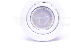 LED Set V-TAC Ολοκληρωμένο Φωτιστικό Σποτ GU10 5W Πακέτο 3 Τεμαχίων Ψυχρό Λευκό 6400Κ 8883