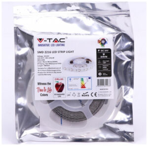 LED Ταινία V-TAC 24V 30W/m 360led/m smd 2216 Φως Ημέρας CRI95+ 10Μ 2581
