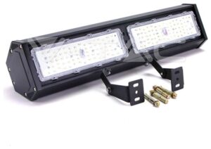 LED V-TAC High Bay Γραμμικό Φωτιστικό 100W SAMSUNG CHIP Αδιάβροχο Μαύρο 120LM/W Φως Ημέρας 891